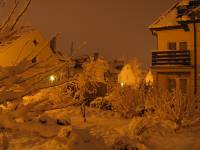 zimowa noc na osiedlu