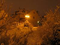 zimowa noc na osiedlu